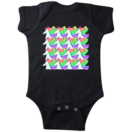 

Inktastic Rainbow Unicorn Pattern Gift Baby Boy or Baby Girl Bodysuit