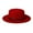 Red, variant on Women Vintage Wide Brim Fedora Hat Belt Panama Hat Felt Jazz Hat Church Derby Cap for Women and Men