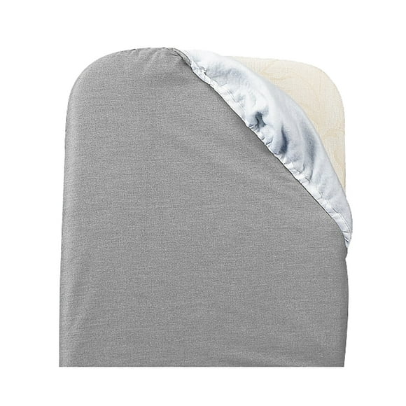 Hospitality 1 Source PV00311 Full Size Ironing Board Bungee Cover - 54"L x 13"W, Cotton, Silver- Case of 12