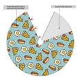 thumbnail image 2 of Sikiie Hot Dog Pizza 30-48 inches {designName} Print Christmas Tree Skirt Snowman Xmas Tree Skirt with Edge Christmas Decorations for Holiday Party-36", 2 of 7
