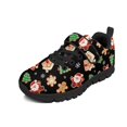 thumbnail image 6 of CHAQLIN Christmas Santa Claus Tree Shoes for Kids Knitted Mesh Sports Athletic School Shoe Lightweight Single Buckle Tennis Hiking Running Shoes Anti Skid Xmas Outfit, 6 of 7