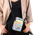thumbnail image 4 of HELLHERO Colorful Abstract Lines Bag with Shoulder Strap Shoulder Bags 4.33x1.97x7.09 for Adults Polyester, 4 of 6