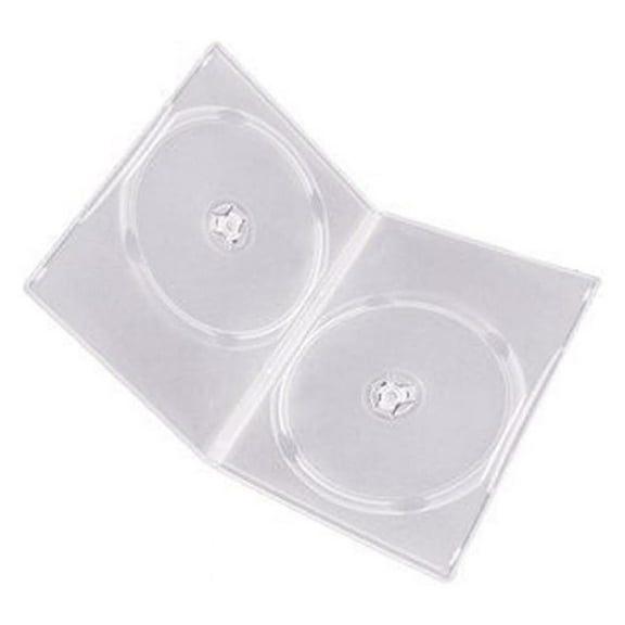 DyGTyX 7mm Slim Clear Double / Case, 50 Pieces Pack. (2 Discs Capacity per Case)