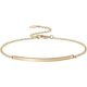 thumbnail image 1 of Pulsera con pasador de oro para mujer, pulsera de manga fina simple y exquisita, hecha a mano, pulsera con gancho chapada en oro de 14 quilates, 1 of 5