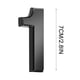 thumbnail image 2 of Números de Casa Modernos Negros de 3 Pulgadas, Números de Buzón Del 0 Al 9, Autoadhesivos, Números de Metal para Dirección de Casa, para Letreros Exteriores o Interiores, Fácil Instalación., 2 of 2