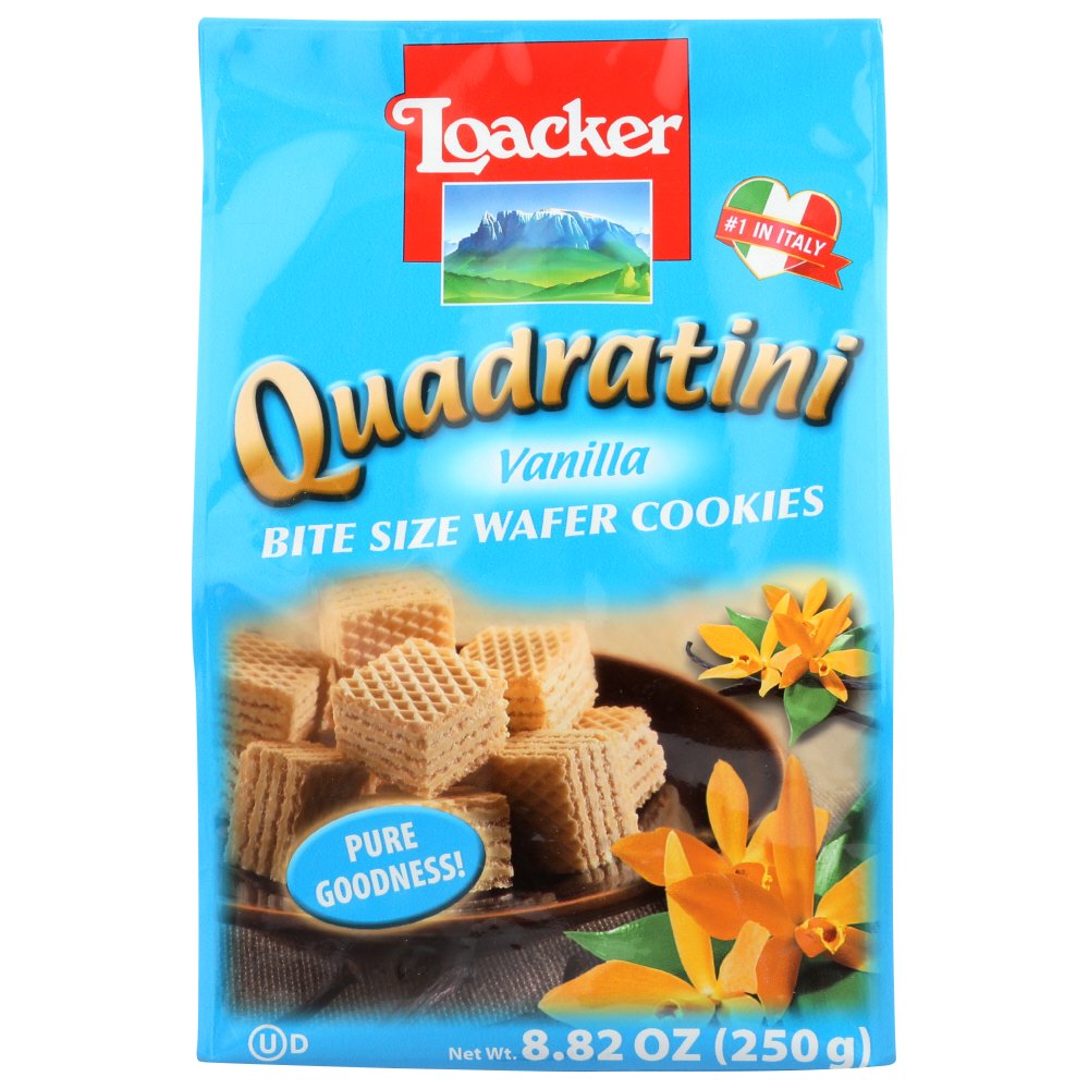 Loacker Quadratini Vanilla Wafer Cookies 882 Oz