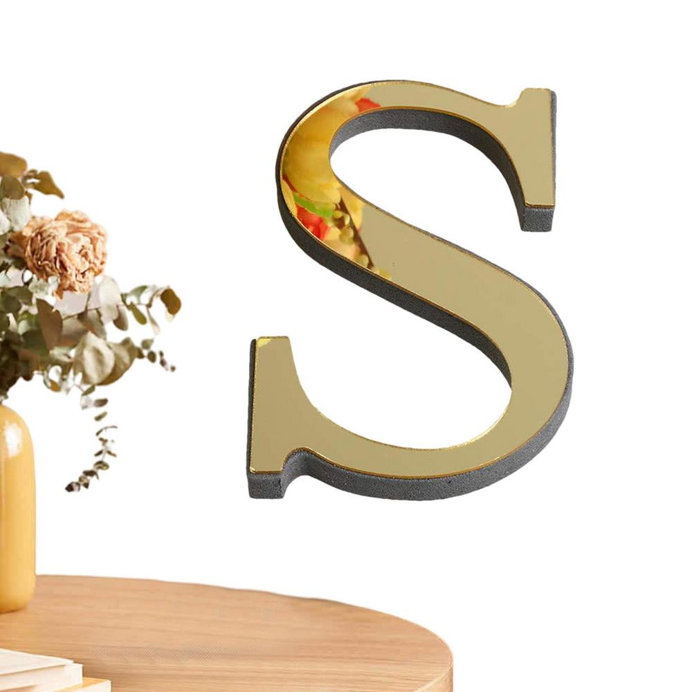 Laideyi Acrylic Letters For Wall 3D Selfadhesive Alphabet Wall Decals