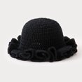 thumbnail image 2 of XZNPDUCQ Breathable Sun Hat Beach Hat Girls Crochet Bucket Hat Women Trendy Knit Floppy Cap Cute Boho Handmade Outdoor Boho Travel Fishing Hat, 2 of 3