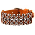thumbnail image 1 of Pulsera ancha de piel marrón Yashi Código de modelo 9808, 1 of 1