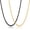 2Pcs Black + Gold, variant on 2 Pcs Chains for Men, 4mm Stainless Steel Silver Tone Gold or Black Wheat Necklace Chain for Men Women, 16, 20, 24, 28, 32 Inch