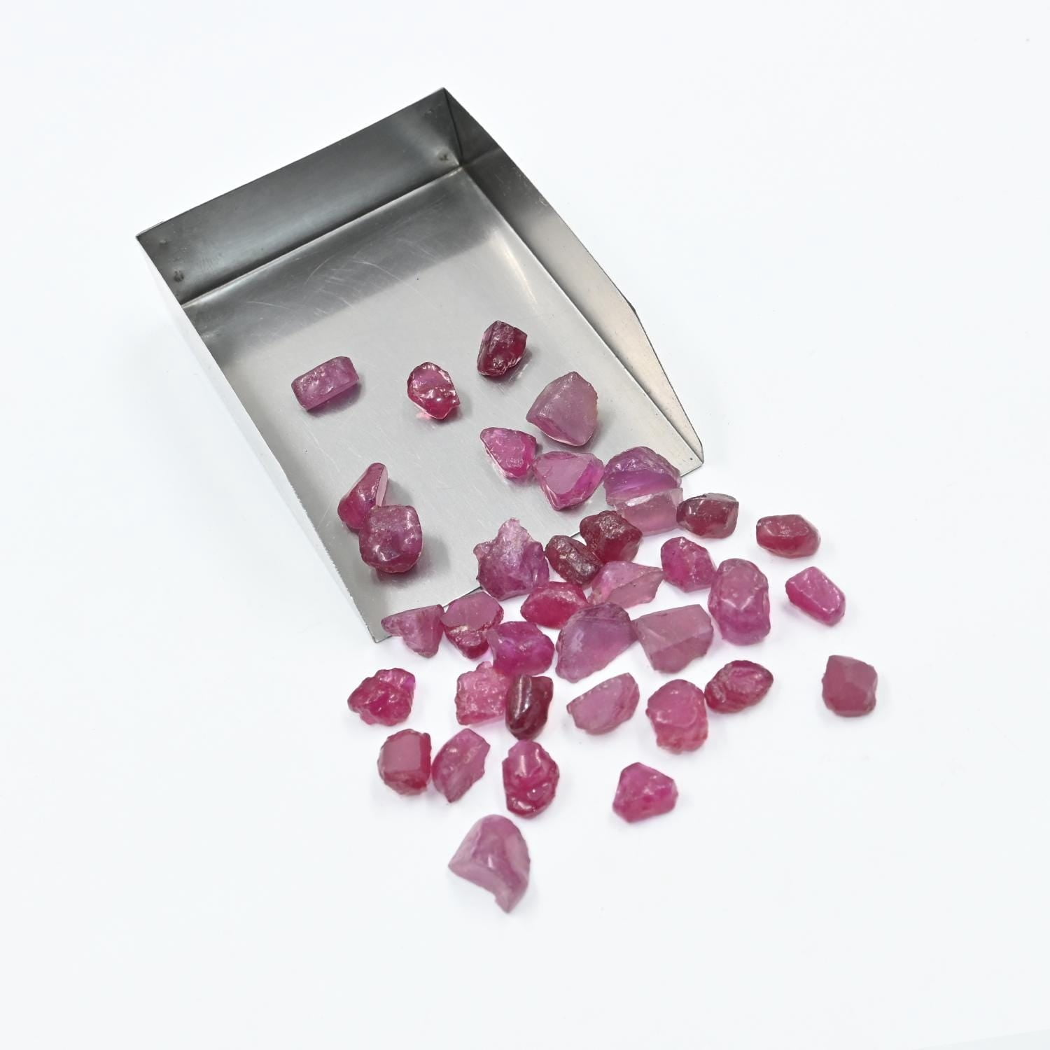 A.B. Gems Natural Tiny Ruby Raw, Precious Ruby Crystal, Raw Ruby Gemstone, Uncut Ruby Stone, Jewelry Making, Healing Crystal, Collector's Gem