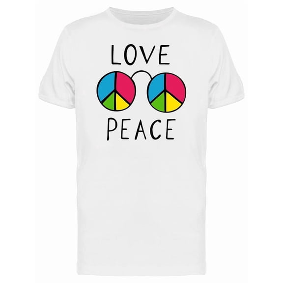 Hippie Bus Peace And Love Style T-Shirt Men -Image by Shutterstock, Male XX-Large