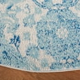 thumbnail image 4 of SAFAVIEH Madison Hope Floral Paisley Area Rug, Cream/Turquoise, 3' x 3' Round, 4 of 8