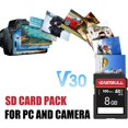 8GB 10Pack of SD Cards, Class 10 U1 V30 HighSpeed 100MB/s Read SDHC