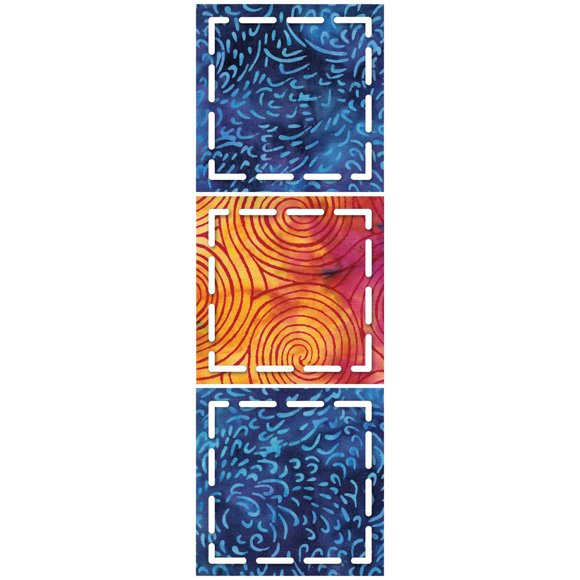 Moldes de corte para tela AccuQuilt GO! cuadrado de 3 pulgadas
