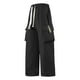 thumbnail image 2 of Ceisia Men's Gift Wide-Leg Capri Pants with Color-Block Cargo Pockets & Long Drawstrings - Street Style Casual Multi-Color, 2 of 8
