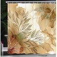thumbnail image 3 of Ambesonne Tan Shower Curtain, Abstract Branches Marble Like, 69"Wx70"L, Almond Ecru Beige, 3 of 4
