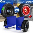 thumbnail image 6 of LoLado 1000lbs Capacity Adjustable Heavy Duty Panel Dolly Door Cart with 2 Pneumatic Wheels, All Terrain Moving Cart for Material Handling, Drywall, Slabs, Blue, 6 of 10