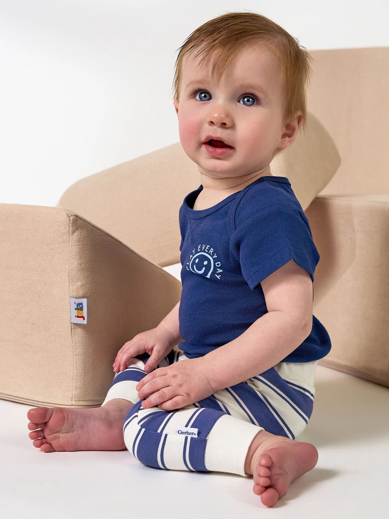 Gerber Baby and Toddler Neutral Joggers, 3-Pack, Sizes 0/3 Months - 5T
