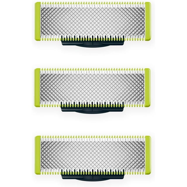 Cuchillas de repuesto Philips OneBlade originales, para afeitadora eléctrica y recortador OneBlade, acero inoxidable duradero, recortar, perfilar y afeitar, 4 paquetes, modelo QP230/50