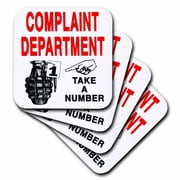 Complaint Department. set of 4 Coasters - Soft cst-193464-1