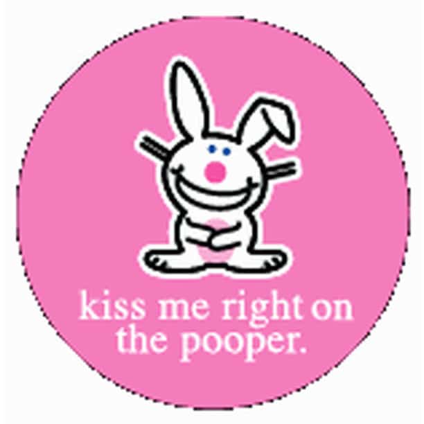 hybrid winter jury Happy Bunny Kiss Me On Pooper Button BB2231 - Walmart.com