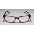 thumbnail image 3 of NEW AD.LIB 3202 MENS/WOMENS DESIGNER FULL-RIM TITANIUM STRIPED BURGUNDY SLEEK FRAME DEMO LENSES 51-16-135 SPRING HINGES EYEGLASSES/EYEWEAR, 3 of 9