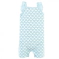 thumbnail image 4 of Hudson Baby Infant Girl Cotton Rompers, Coral Mint Mermaid, 12-18 Months, 4 of 5