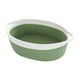 thumbnail image 3 of Cesta de cuerda de algodón Cesta de regalo vacía decorativa multiusos Cesta tejida con blanco verde, 3 of 9