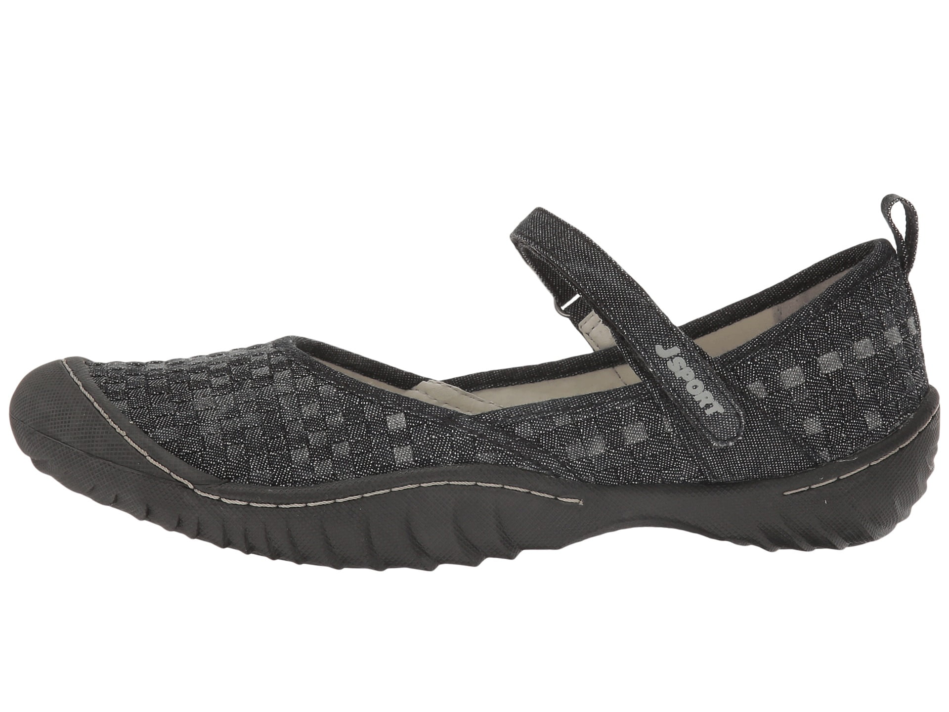 Jambu Jambu Women's JSport CARA Vegan Mary Jane BLACK MULTI,6