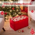thumbnail image 5 of Simplify 112-Count Christmas Ornament Storage Box in Red, 5 of 8