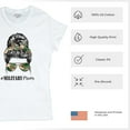 thumbnail image 6 of Military Mom T-Shirt Proud Mom Life Messy Bun Sunglasses Mother's Day Mama Mommy Active Duty Veteran Vet Women's Tee, 6 of 7
