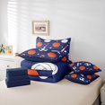 thumbnail image 6 of Homewish Rugby Sport Game 7-Piece Twin Bedding Sets,Football Basketball Lover Bedding Comforter Set,Orange Deepblue Sheet Sets For Boys Teens,Microfiber Bedroom Decor Reversible, 6 of 8