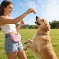 thumbnail image 4 of Dog Treat Pouch, Silicone Training Treat Bag with Magnetic Closure Belt Clip Wide Opening, Portable Reward Bag for Dog Training Walking Hiking Outdoor Activities, 4 of 6