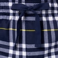 thumbnail image 2 of Pantalón de Pijama de Forro Polar Sedoso para Hombre IZOD a Cuadros Azul Marino Talla Grande, 2 of 5
