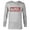 Athletic Heather, variant on Logo Melting Paint Drip - Long Sleeve T-Shirt for Men - Customized-White