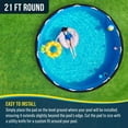 thumbnail image 3 of U.S. Pool Supply Ground Shield 21' Round Heavy Duty Pool Liner Pad for Above Ground Swimming Pools - Protects Pool Liner, Prevents Punctures, Weed Barrier, Eco-Friendly Fabric - Extends Liner Life, 3 of 4