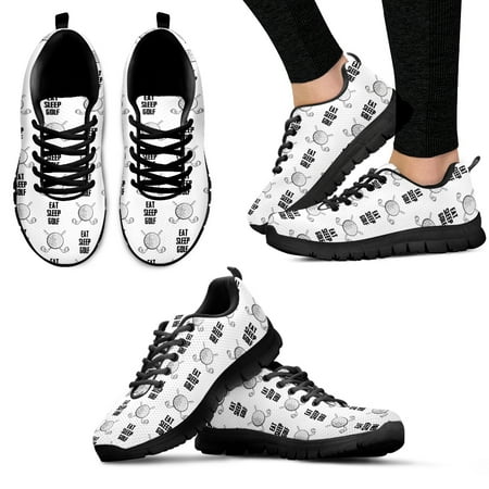 

White Fashion Sneakers Golf Sneakers Comfortable Lace Up Golf Lover Needs Custom Shoes Hobbies Shoes Chaussure