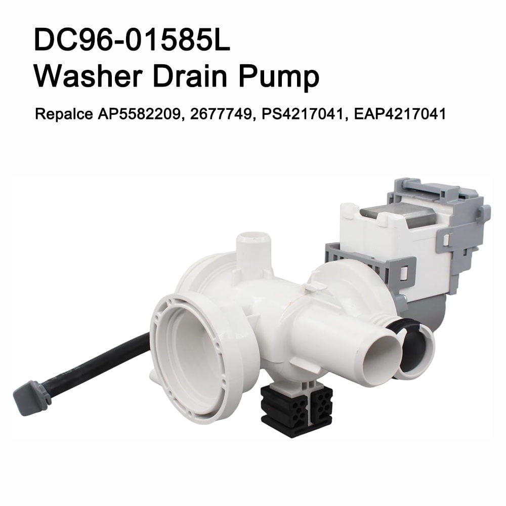 DC96-01585L Washing Machine Drain Pump fit for Samsung Washer, Repalce DC96-01585L, AP5582209, 2677749, PS4217041, EAP4217041