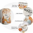 thumbnail image 6 of Fall Shower Curtain Gnome with Pumpkin Thanksgiving Shower Curtains for Bathroom Hello Fall Maple Leaf Bath Curtains Sets with Hooks for Autumn Thanksgiving Seasonal Decor Fabric Small Stall 36" X 72", 6 of 6