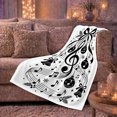 thumbnail image 6 of Musical Tree Ornaments Festive, Festive Holiday Scene, Warm Flannel Blanket for Living Room and Family Room with Detailed Artwork, Art Lovers Christmas Gift, Festive Home Decor, 6 of 9