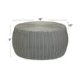 thumbnail image 2 of Household Essentials Handwoven Resin Storage Stool Ottoman, Gray, 2 of 8