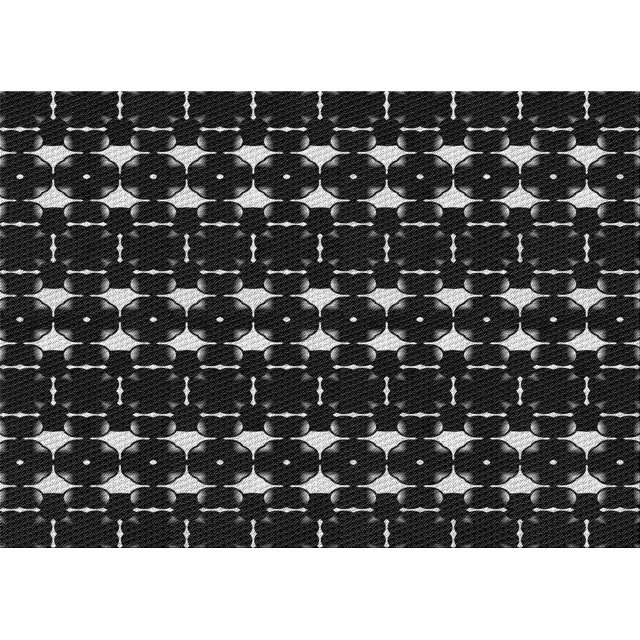 Ahgly Company Tapis d'Intérieur Lavables en Machine, Rectangle Transitionnel, Zone Noire, 3' x 5'