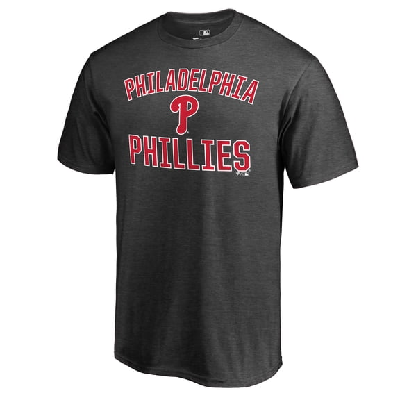 Men's Heathered Gray Philadelphia Phillies Core Basics Victory Arch T-Shirt