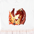 thumbnail image 4 of Inktastic Dragon Breathing Fire with Role Playing Dice Girls Toddler Dress, 4 of 5