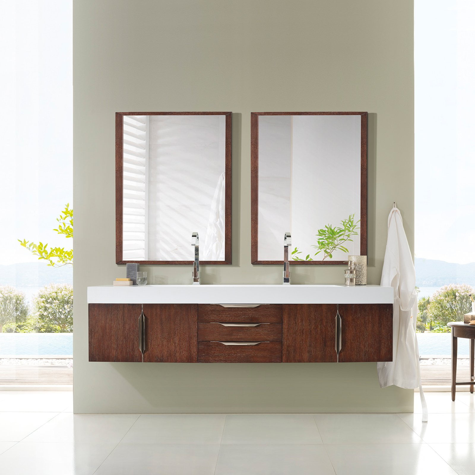 James Martin Furniture Mercer Island 72 In Double Vanity Com