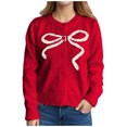 thumbnail image 2 of Jjayotai Women Y2k Cardigan Sweater, Long Sleeve Button Down Cardigans Vintage Open Front Sweaters, Cute Knit Pullover Tops Red M, 2 of 5