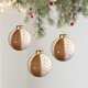 thumbnail image 5 of Bolas De Espuma Bola de espuma color café con polvo dorado glutinoso, adorno colgante de tela de alta gama para árbol de Navidad, 8 cm, 1 unidad Rkxzt, 5 of 7