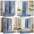 thumbnail image 5 of Blue Waterproof Shower Curtain, Stall 36"x72" Washable Polyester Fabric Shower Curtains for Bathroom, Retro Oil Painting Modern Abstract Art Aesthetics Decorative Bathtub Curtain Sets with Hooks, 5 of 9