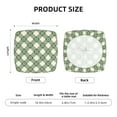 thumbnail image 5 of Fuzoiu Daisy Plaid Green Print Square Cushion Cover,Couch Cushion Covers, Stretch Seat Slipcover for Dining Chairs, Banquets, and Home Decor-Four Pieces, 5 of 7